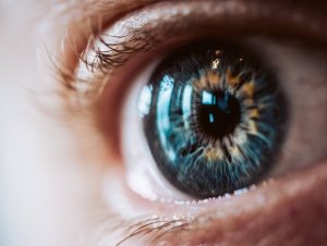 A detailed human eye image for Eye moment